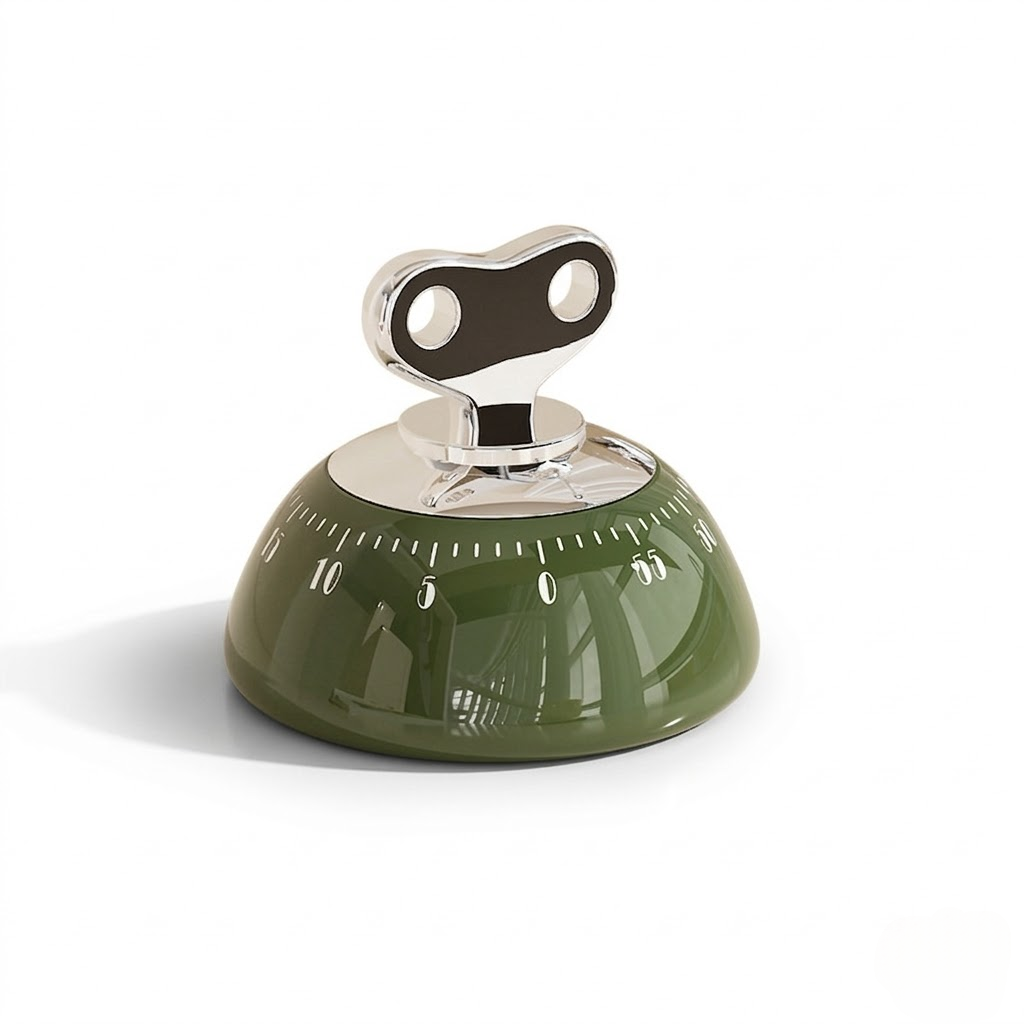 Magnetic Mechanical Kitchen Timer - 60-Minute Countdown