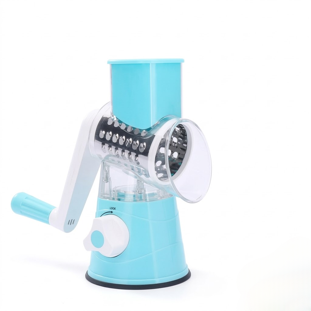 3-in-1 Multifunctional Rotary Drum Vegetable Slicer & Grater