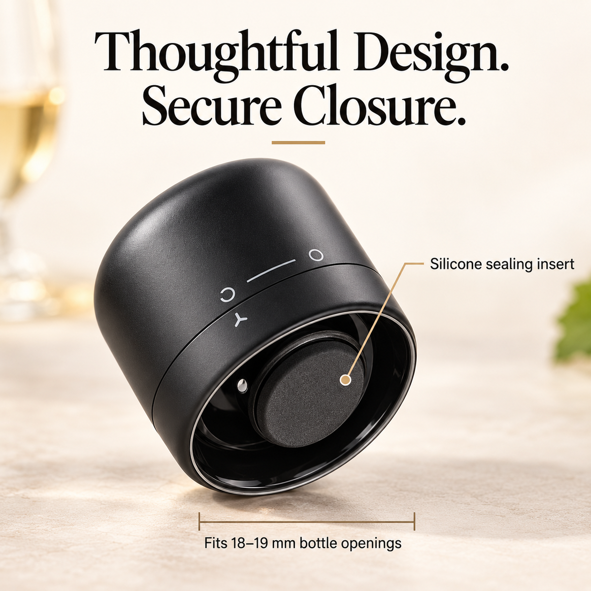 đˇ Mini Vacuum Wine Bottle Stopper â Airtight Freshness Sealer for Wine & Champagne