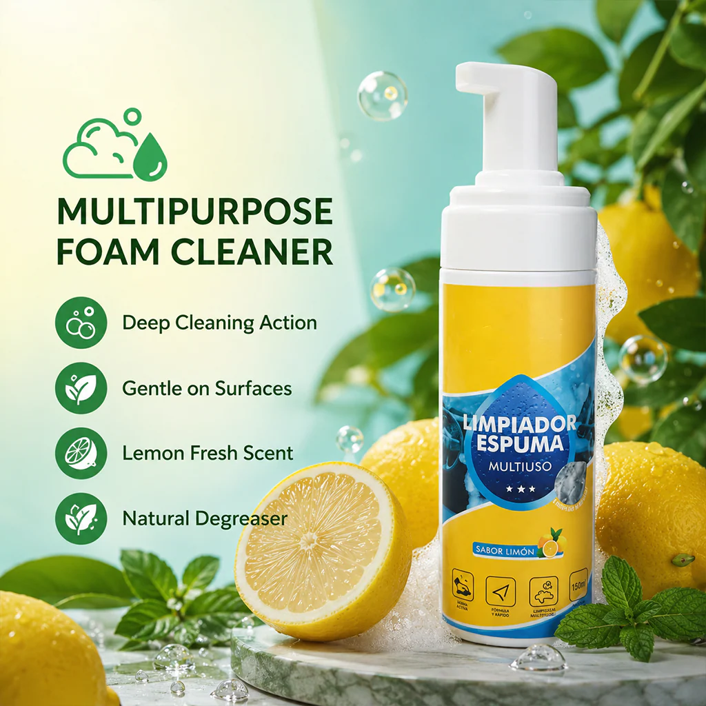 Heavy Duty 4 in 1 Multi Enzyme Foam Cleaner Spray