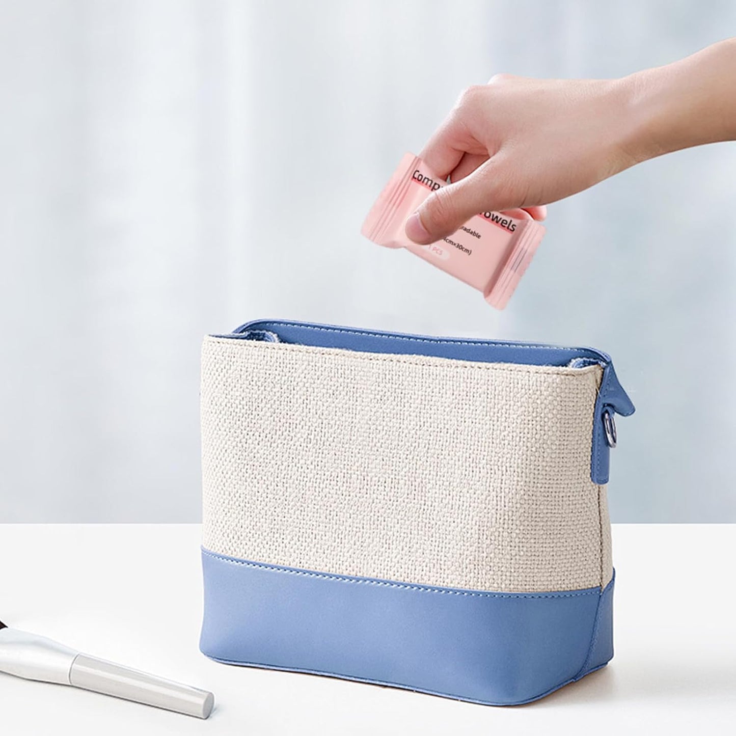 🥳BUY 2 GET 1 FREE ! Compressed towels that expand when wet, Disposable face towels for travel, camping, and hiking.1 Pack 30 Count ✅