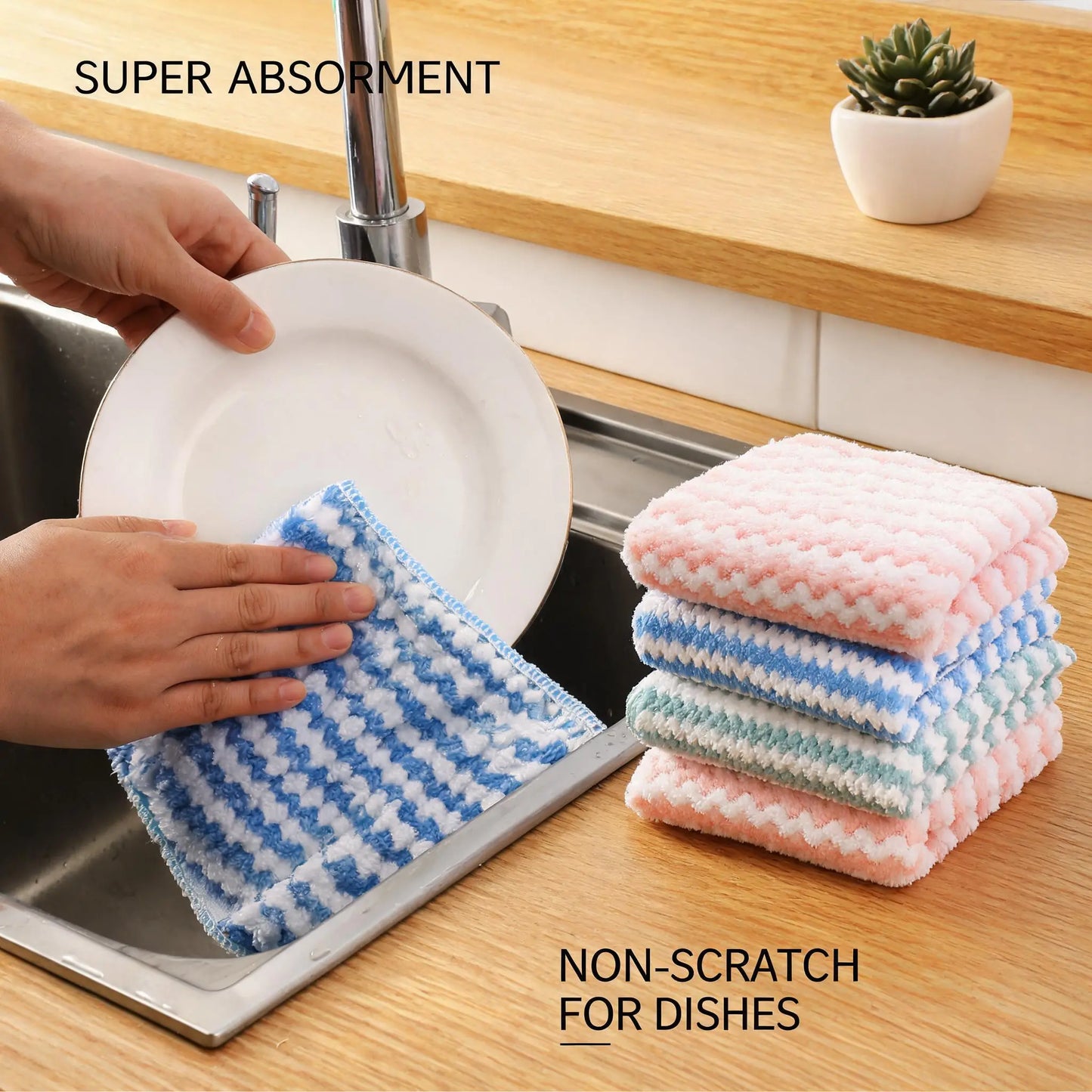 Magic Microfiber Cleaning Kitchen Towel
