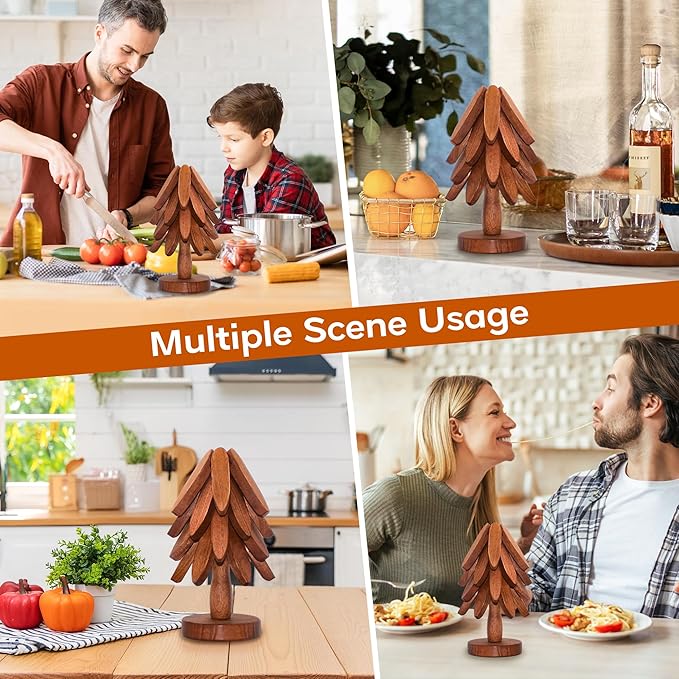 Tree-shaped desktop ornament, creative home anti-scalding placemat, heat insulation mat, home decoration🌴