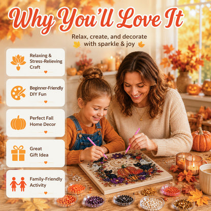 👻✨ Halloween Pearl Art DIY Kit – Turn Tiny Pearls into Spooky-Cute Magic