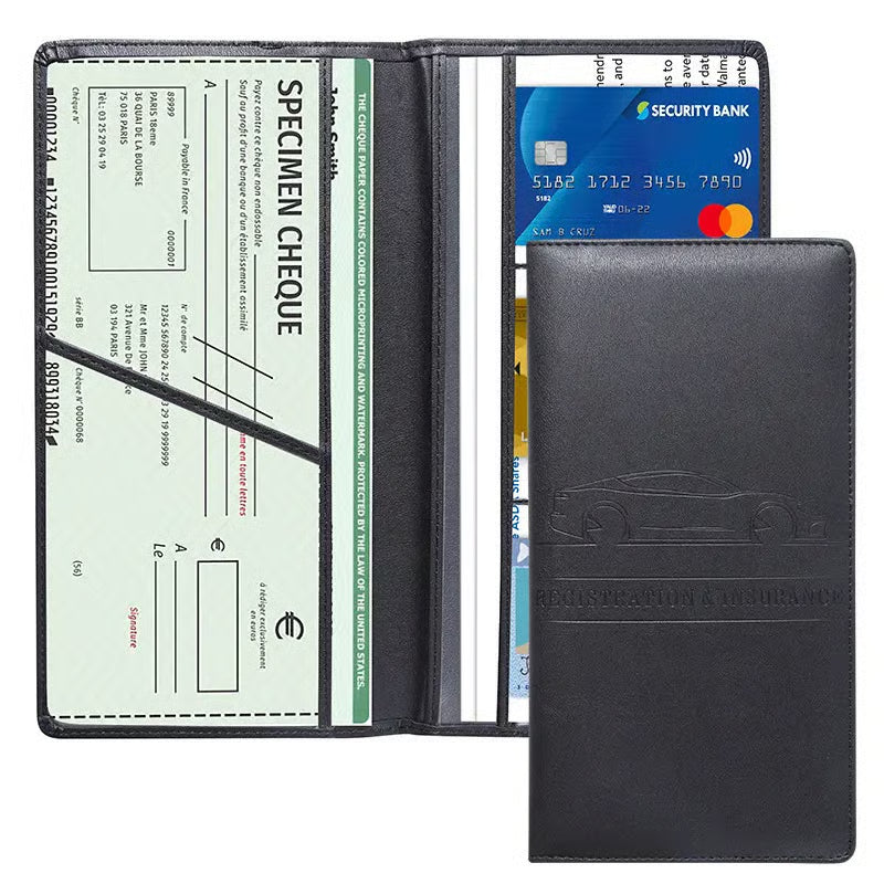 Car Registration and Insurance Card Holder, Magnetic Closure Durable Vehicle Organizer, Essential Car Document Wallet and Car Accessory for Women and Men👌
