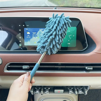 Car dust duster, practical cleaning tool for cars, extendable ash removal mop, soft bristled car brush, and car cleaning tool