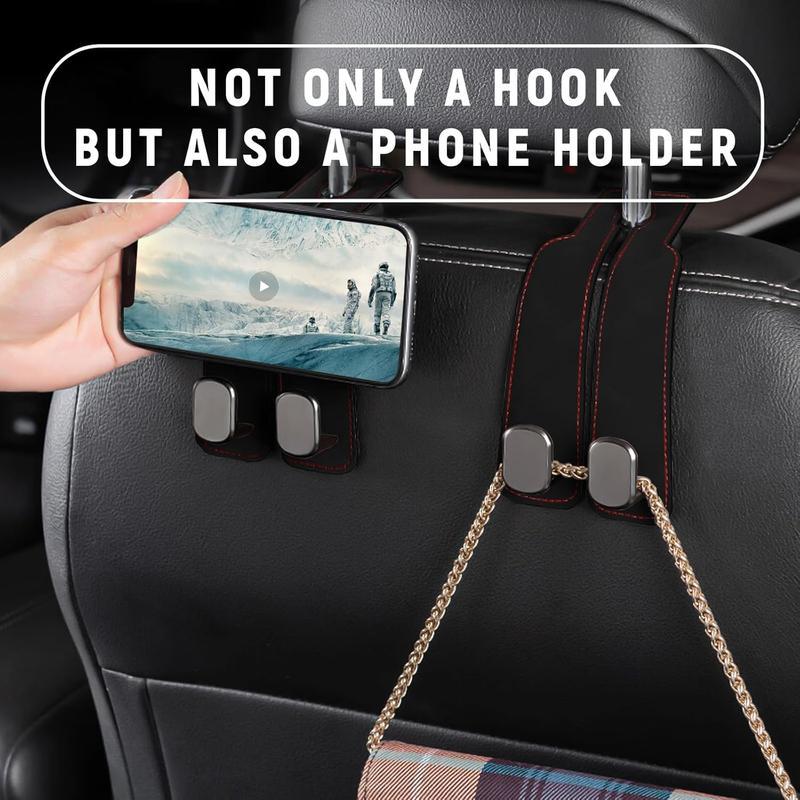 Car seat headrest hooks, car interior accessories, suitable for handbags, wallets, coats, car storage products