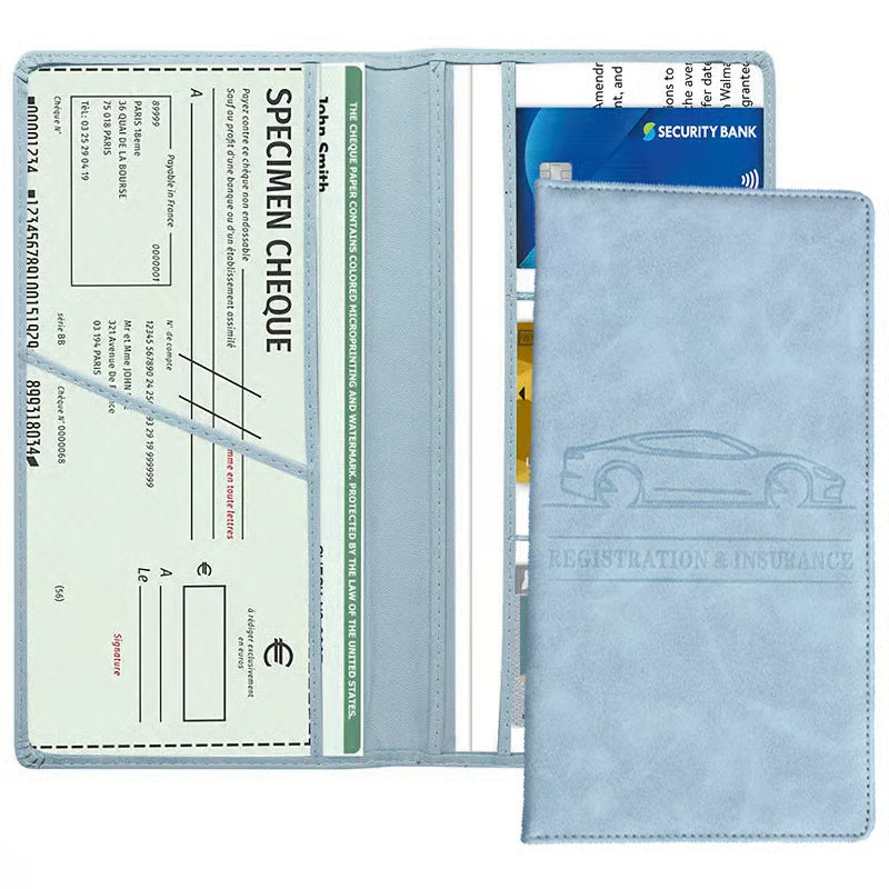 Car Registration and Insurance Card Holder, Magnetic Closure Durable Vehicle Organizer, Essential Car Document Wallet and Car Accessory for Women and Men👌