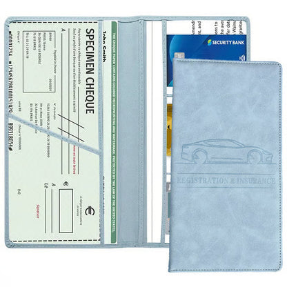 Car Registration and Insurance Card Holder, Magnetic Closure Durable Vehicle Organizer, Essential Car Document Wallet and Car Accessory for Women and Men👌