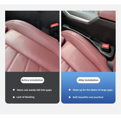 2-Pack Car Seat Gap Filler – Universal PU Leather Car Seat Gap Covers, Car Seat Side Seat Filler to Prevent Items from Falling Out.