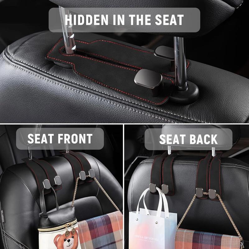 Car seat headrest hooks, car interior accessories, suitable for handbags, wallets, coats, car storage products