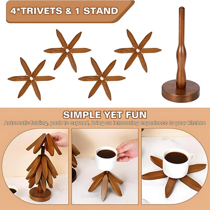 Tree-shaped desktop ornament, creative home anti-scalding placemat, heat insulation mat, home decoration🌴