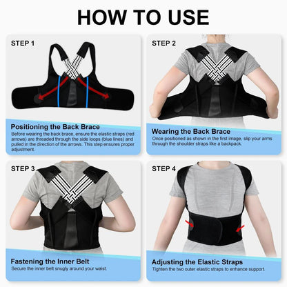 Back brace-posture correctors help you keep your back straight and comfortable every day✅