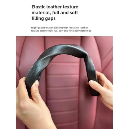 2-Pack Car Seat Gap Filler – Universal PU Leather Car Seat Gap Covers, Car Seat Side Seat Filler to Prevent Items from Falling Out.