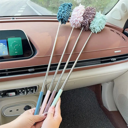Car dust duster, practical cleaning tool for cars, extendable ash removal mop, soft bristled car brush, and car cleaning tool