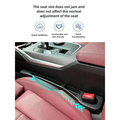 2-Pack Car Seat Gap Filler – Universal PU Leather Car Seat Gap Covers, Car Seat Side Seat Filler to Prevent Items from Falling Out.
