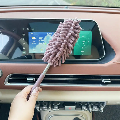 Car dust duster, practical cleaning tool for cars, extendable ash removal mop, soft bristled car brush, and car cleaning tool