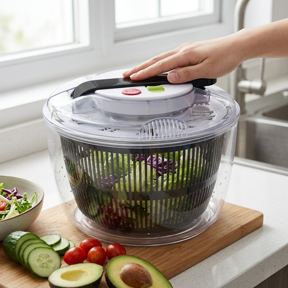Premium Press-Type Salad Spinner & Vegetable Dehydrator