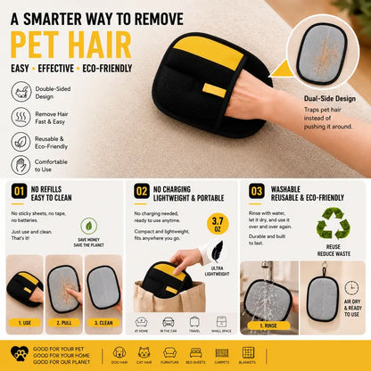 Reusable Pet Hair Removal Gloves