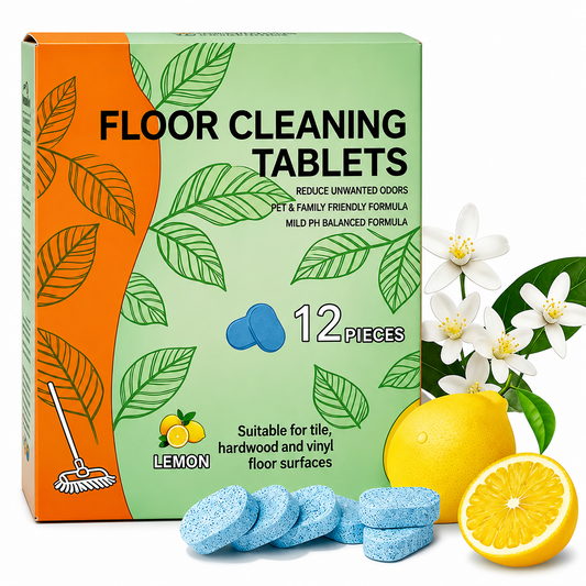 Efficient Floor Cleaning Tablets-Multi-Surface Solution (Lemon Scent)