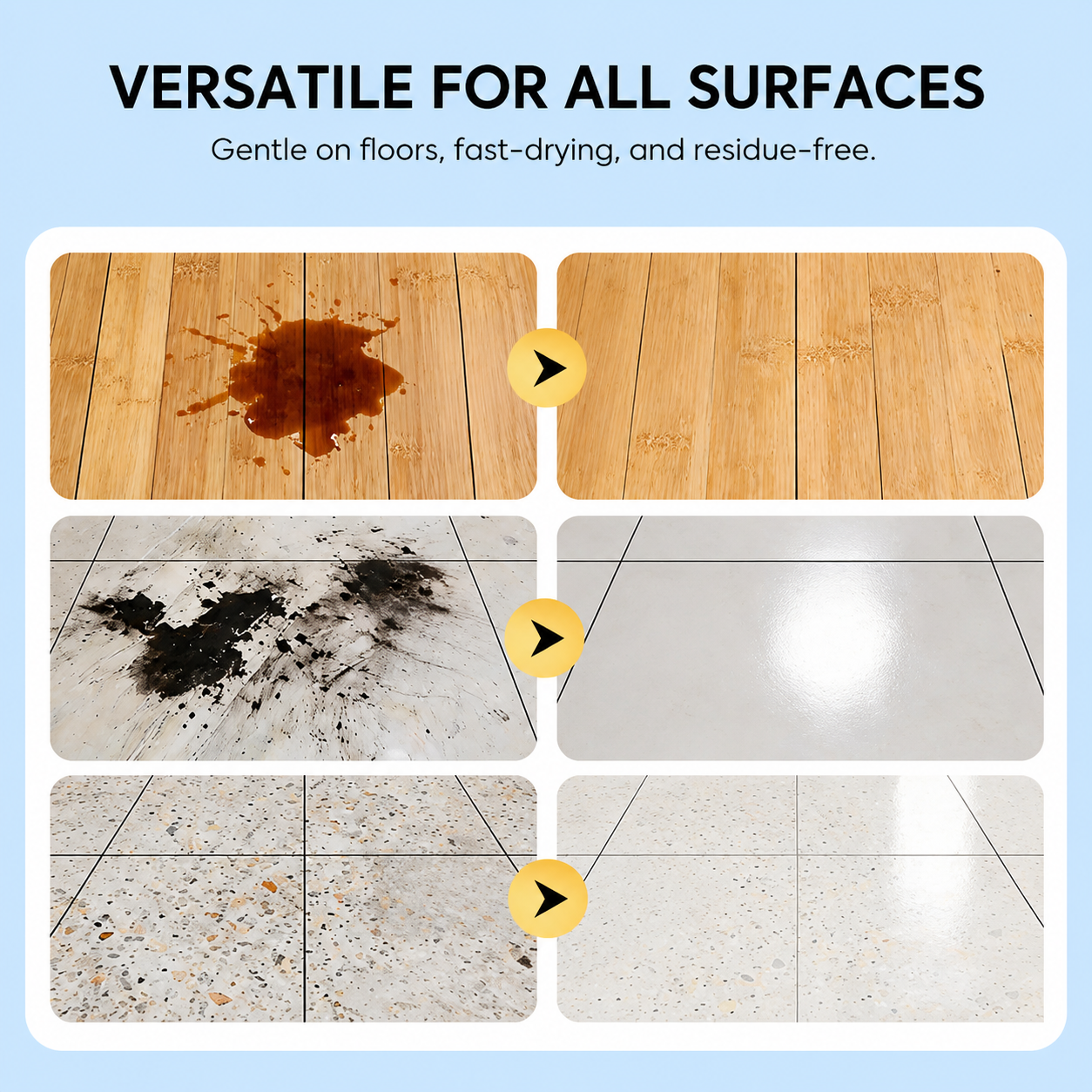 Efficient Floor Cleaning Tablets-Multi-Surface Solution (Lemon Scent)