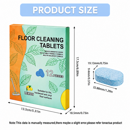 Efficient Floor Cleaning Tablets-Multi-Surface Solution (Lemon Scent)