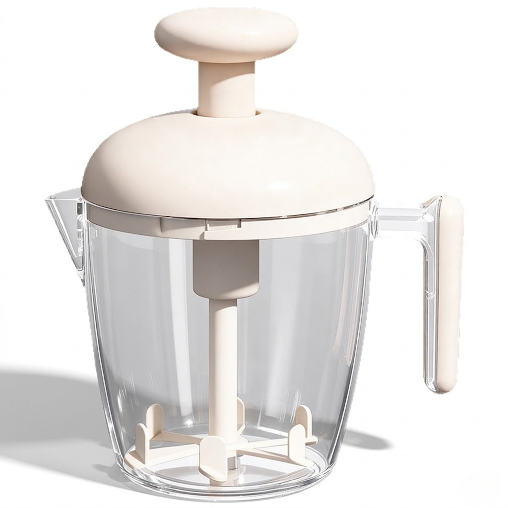 Multi-Functional Semi-Automatic Press-Type Egg Whisk