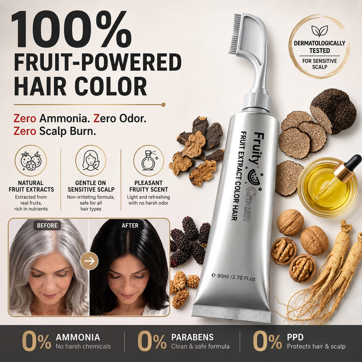 📢📢BUY 2 GET 1 FREE !! ⏰Hair Dye💧