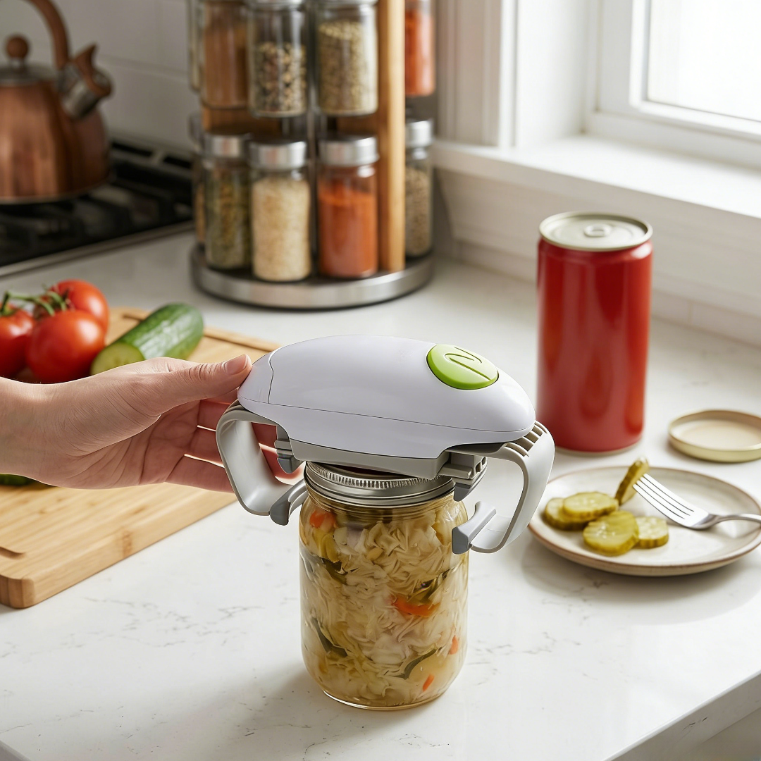 One-Touch Automatic Jar Opener