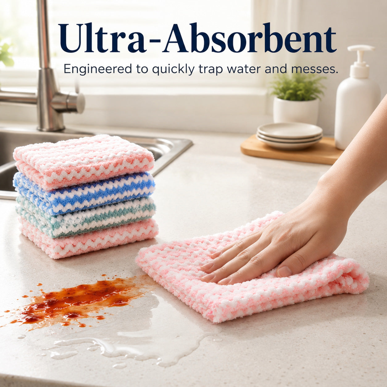 Magic Microfiber Cleaning Kitchen Towel