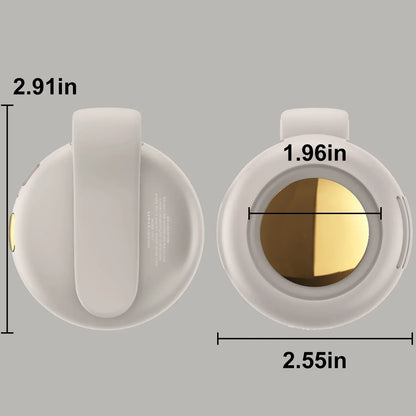 This portable, silent, bladeless mini fan can be clipped to a shirt or waistband. Compact and portable, it features three adjustable wind speeds, making it ideal for outdoor activities, travel, and the office.🌴