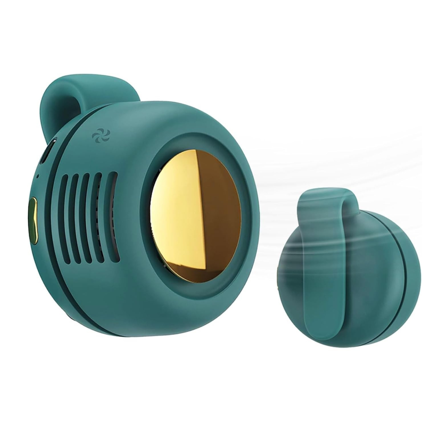 This portable, silent, bladeless mini fan can be clipped to a shirt or waistband. Compact and portable, it features three adjustable wind speeds, making it ideal for outdoor activities, travel, and the office.🌴