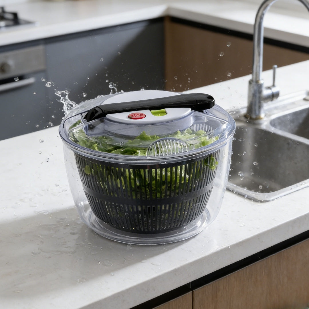 Premium Press-Type Salad Spinner & Vegetable Dehydrator