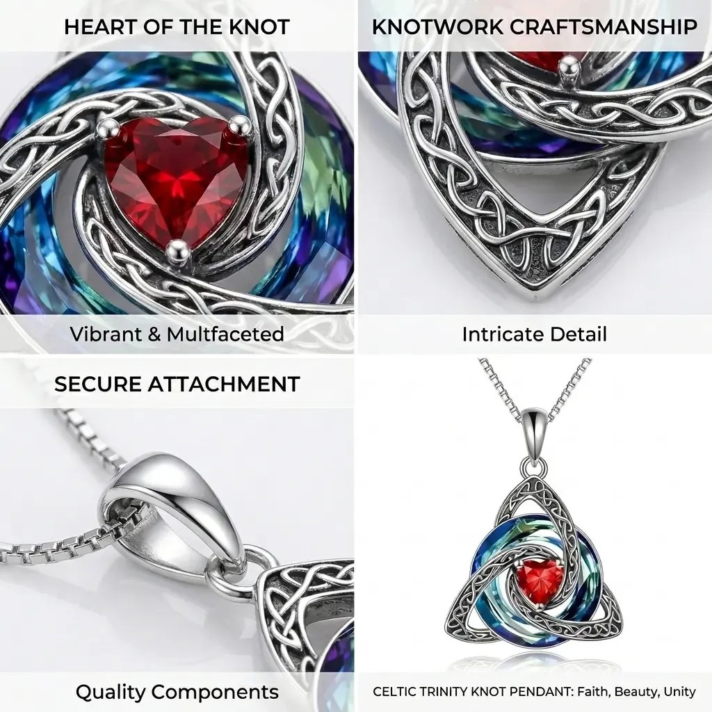 Personalized Celtic Knot Birthstone Necklace 🎁