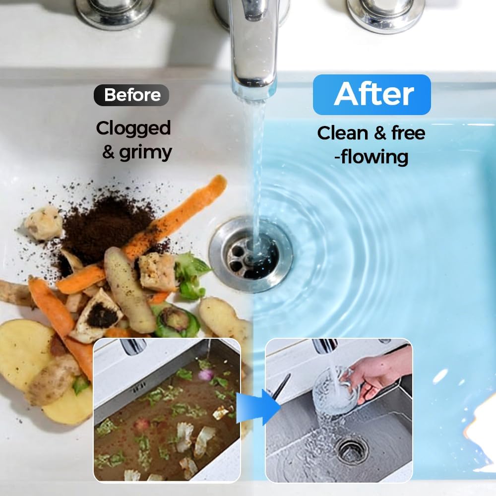 Powerful Pipe Dredging Agent -Dissolve Any Clog. In Minutes✅