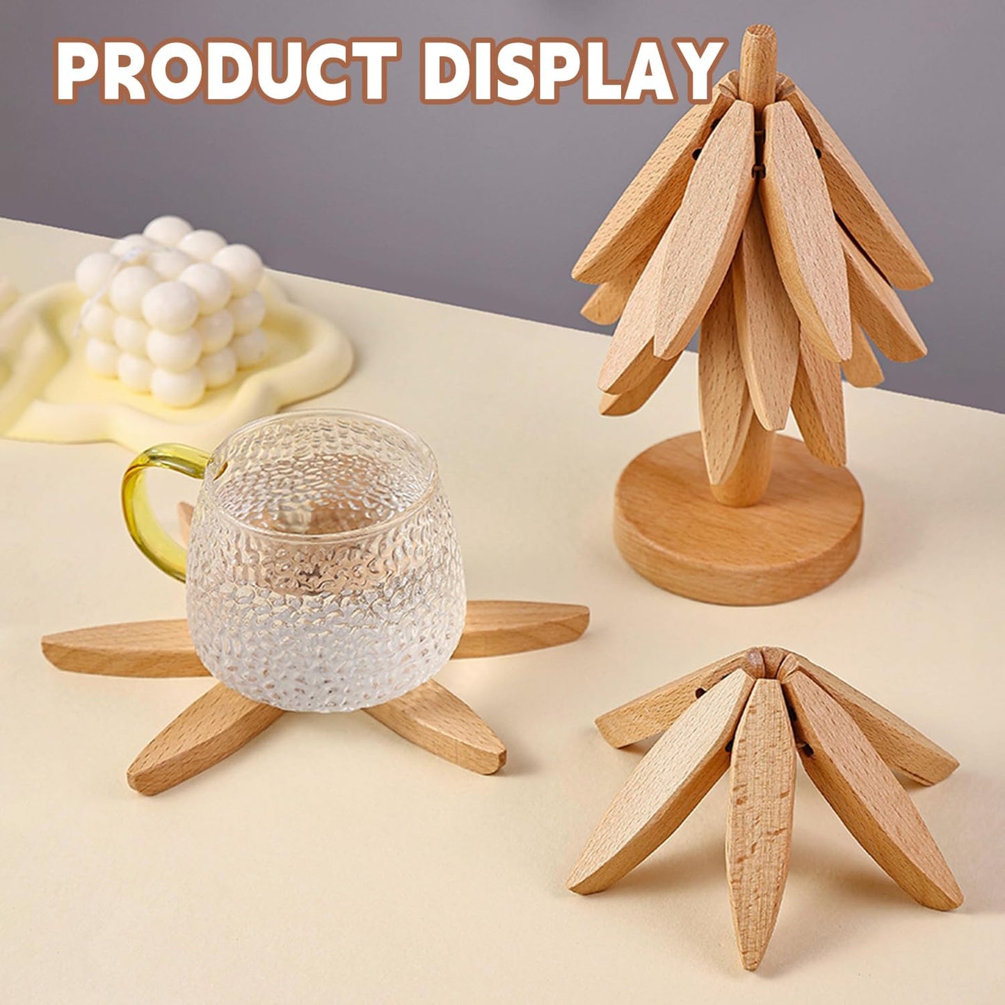 Tree-shaped desktop ornament, creative home anti-scalding placemat, heat insulation mat, home decoration🌴