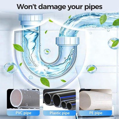 Powerful Pipe Dredging Agent -Dissolve Any Clog. In Minutes✅
