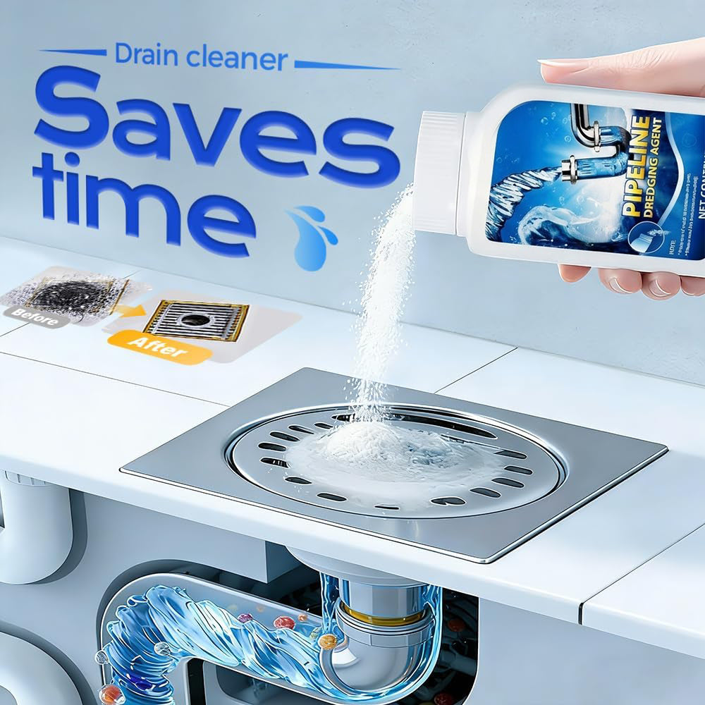 Powerful Pipe Dredging Agent -Dissolve Any Clog. In Minutes✅