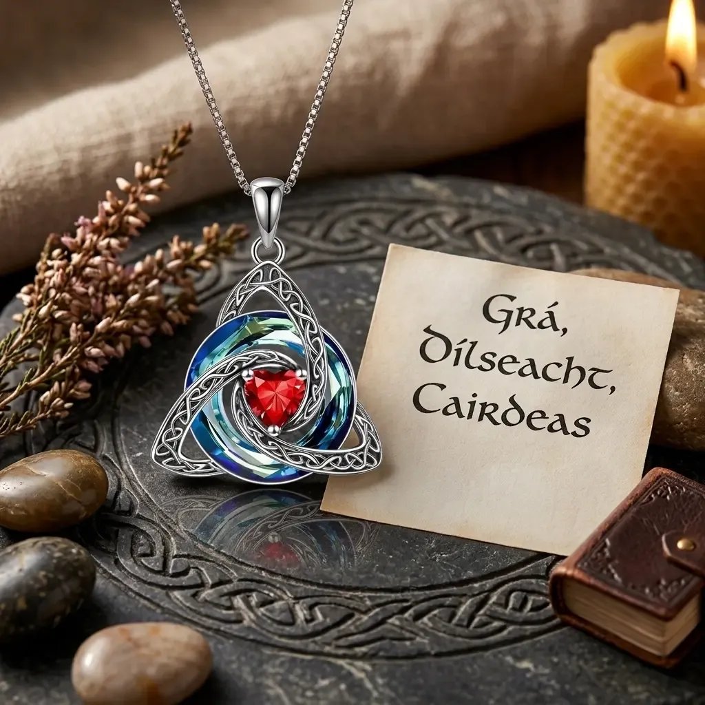 Personalized Celtic Knot Birthstone Necklace 🎁