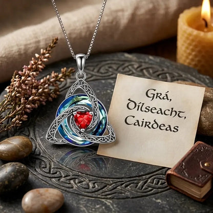 Personalized Celtic Knot Birthstone Necklace 🎁