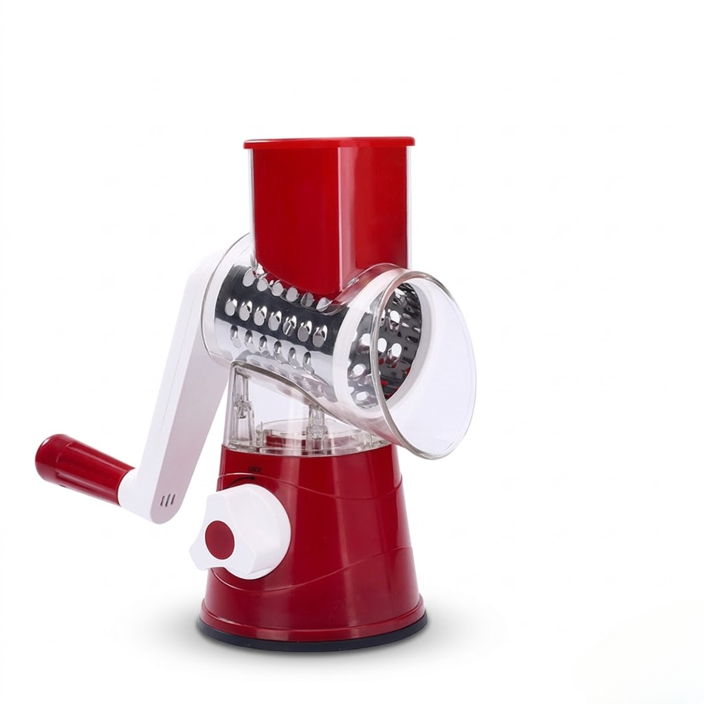 3-in-1 Multifunctional Rotary Drum Vegetable Slicer & Grater