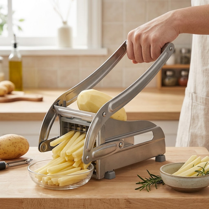 Professional Manual Stainless Steel Potato Chipper & Vegetable Slicer