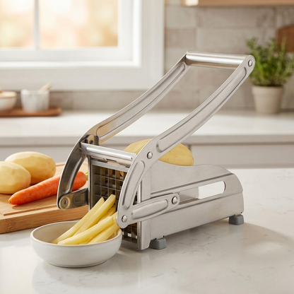 Professional Manual Stainless Steel Potato Chipper & Vegetable Slicer