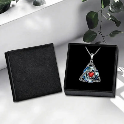 Personalized Celtic Knot Birthstone Necklace 🎁