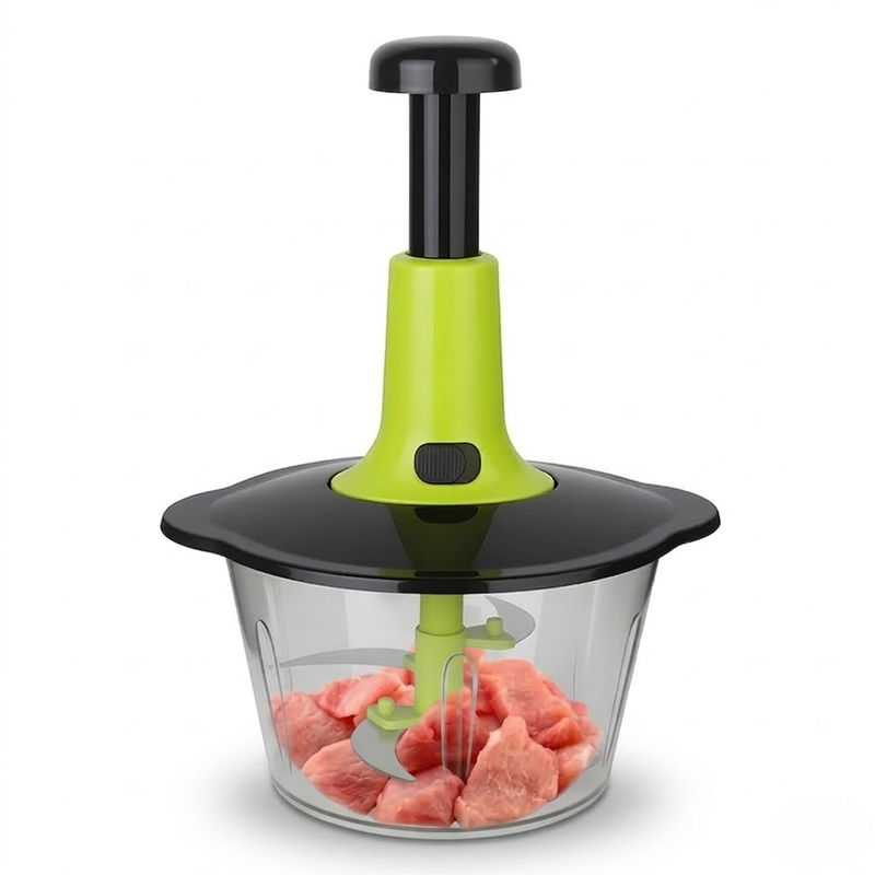 Speedy Press-Powered Meat Grinder