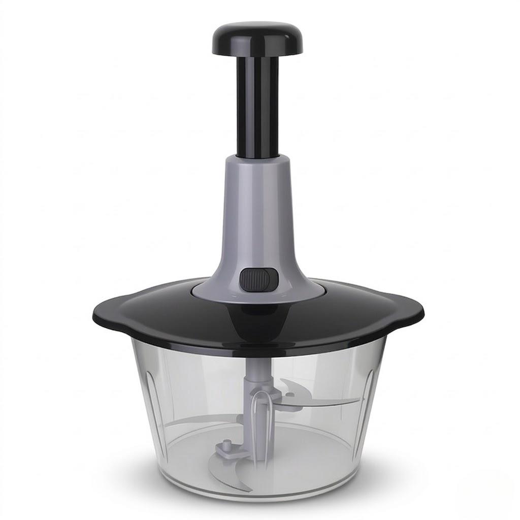 Speedy Press-Powered Meat Grinder