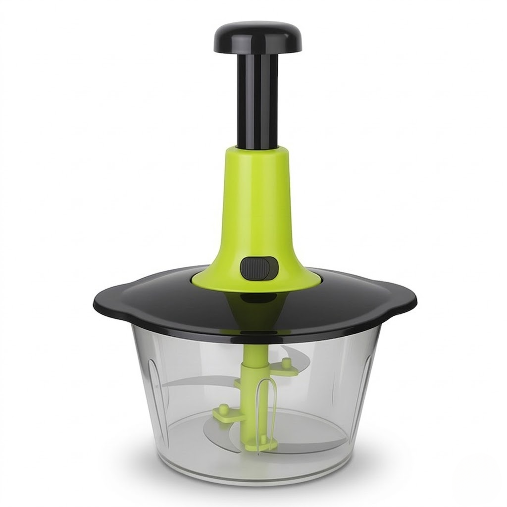 Speedy Press-Powered Meat Grinder