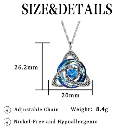Personalized Celtic Knot Birthstone Necklace 🎁
