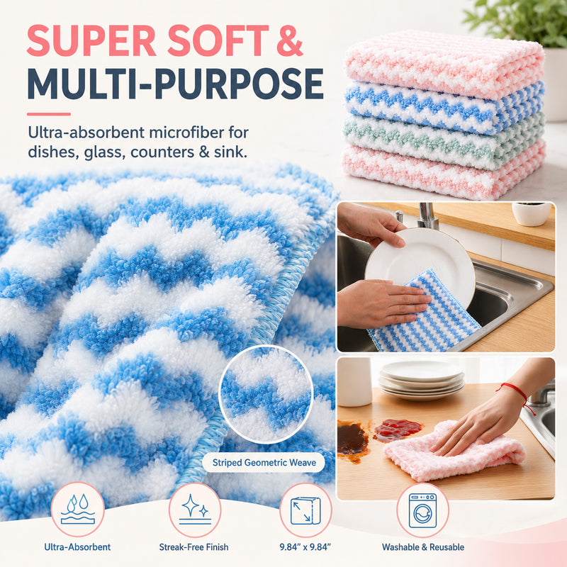 Premium Microfiber Cleaning Cloths
