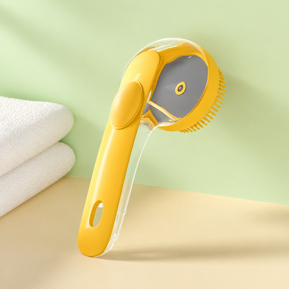 🐱2-in-1 Pet Bath Massage Brush with Shampoo Dispenser🐶